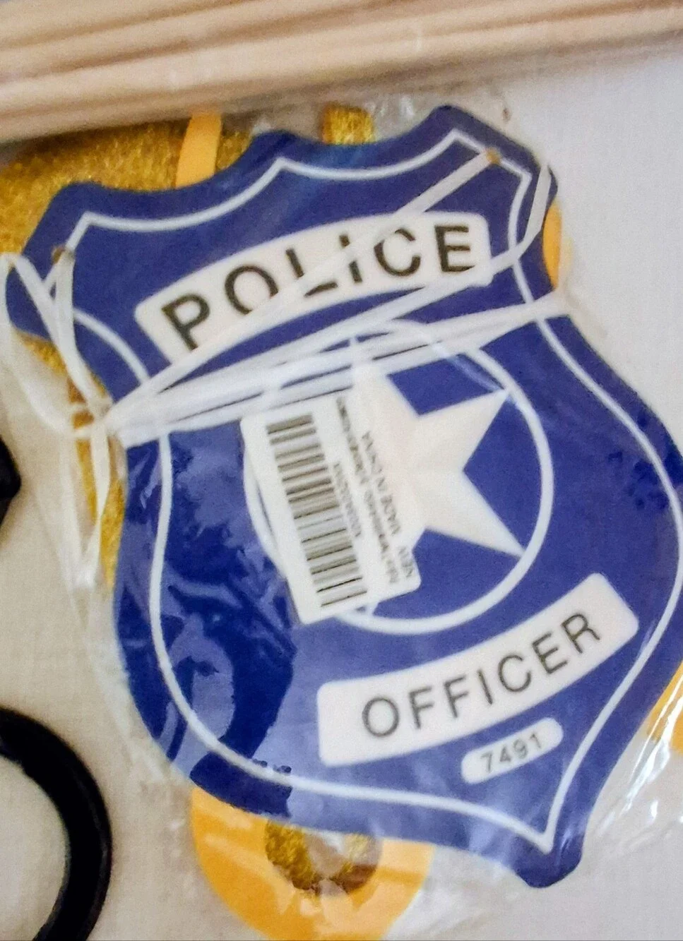 Party Supplies Huge Lot Policeman- Badges Handcuffs, Crime Tape, Flags, Banners